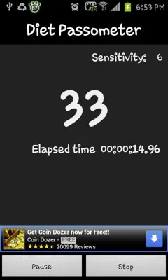 Diet Passometer android App screenshot 4